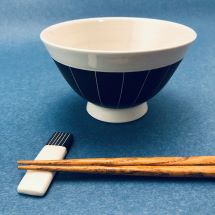 線彫茶碗と箸置き